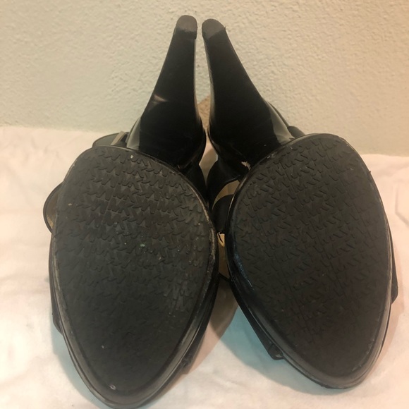 MICHAEL Kors Carla Leather Platform Sandal BLACK - Picture 3 of 9